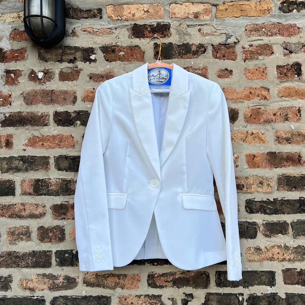White blazer | single button | Women’s Small | Vintage Forever21 | 4th of July